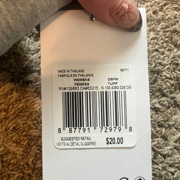 NWT womens Nike club fleece gray and black sherpa head wrap headband OSFM - Picture 4 of 5